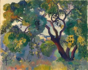 Paisaje cerca de St. Tropez de Henri Charles Manguin