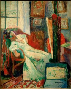 El descanso del modelo (Jeanne) de Henri Charles Manguin