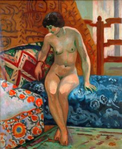 Desnudo en la otomana