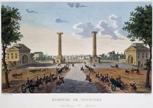 La barrera de Vincennes - en "Vues de Paris" de Henri Courvoisier Voisin