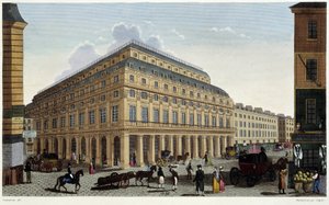Le Théâtre Français. Grabado por Courvoisier de Henri Courvoisier Voisin