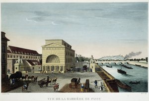 Barrière de Passy - en "Vue de Paris en 1810: les barriers de Paris" por Courvoisier de Henri Courvoisier Voisin