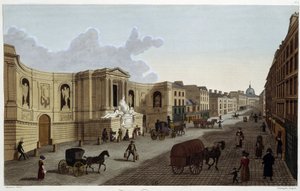 Fuente de la rue de Grenelle, circa 1820 en "Vues de Paris" por Courvoisier 1827 de Henri Courvoisier Voisin