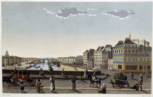 París, el puente Notre-Dame - en "Vues de Paris" de Henri Courvoisier Voisin