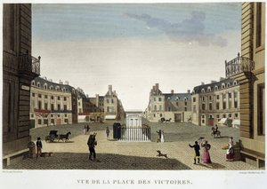 Place des Victoires - París por Courvoisier de Henri Courvoisier Voisin