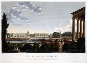 Vista de Place Louis XV - París por Courvoisier de Henri Courvoisier Voisin