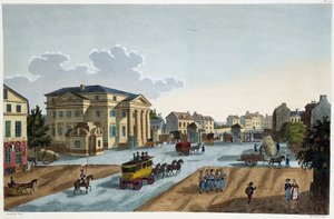 Vista de la Barrera St Denis - en "View of Paris, circa 1810: the Barriers of Paris" de Courvoisier de Henri Courvoisier Voisin