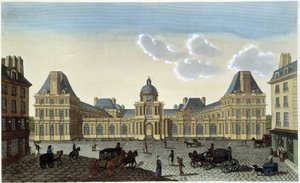Vista del Palais du Luxembourg, circa 1820 - en "Vues de Paris" de Henri Courvoisier Voisin