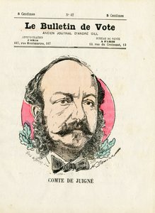 Ballot 2ª serie, Satírico en Colores: De Juigne Comte - Ilustración de Henri Demare (1846-1888) de Henri Demare