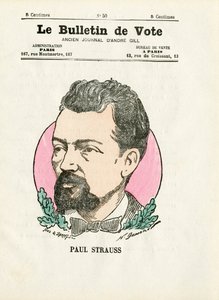Ballot 2ª serie, Satírico en Colores: Strauss Paul - Ilustración de Henri Demare (1846-1888) de Henri Demare