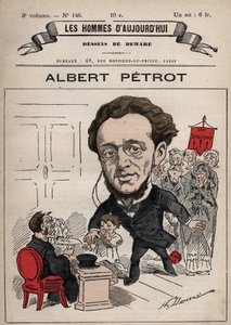 Caricatura de Albert Petrot 1837-1897 de 