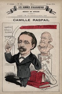 Caricatura de Camille Raspail 1827-1893 político inglés de 