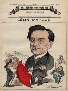 Caricatura de Guillaume Leon Margue 1828-1888 - de 