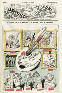 Ilustración de Henri Demare (1846-1888) para la portada de La Nouvelle Lune