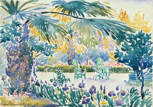 Jardín del pintor en Saint Clair de Henri Edmond Cross