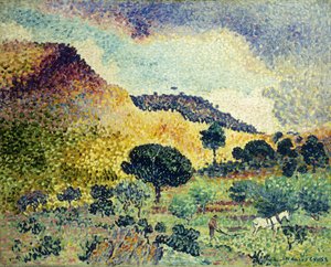 La Chaine des Maures, junio, 1906-abril 1907 de Henri Edmond Cross