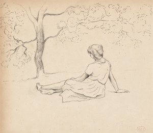 Estudio para "Lavanderas en Provenza", c.1885-89