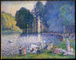 El Lago en el Bois de Boulogne, c.1899 de Henri Edmond Cross