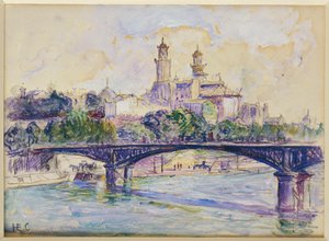 El Sena frente al Trocadero de Henri Edmond Cross