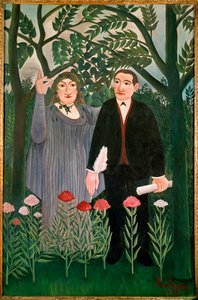 La musa inspira al poeta (pintura sobre lienzo)