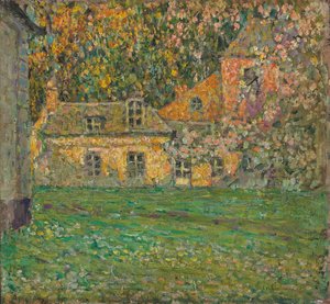Árboles en Flor de Henri Eugene Augustin Le Sidaner
