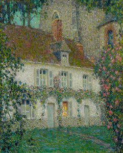 La casa del artista en Gerberoy de Henri Eugene Augustin Le Sidaner