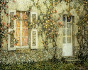 La casa de las rosas de Henri Eugene Augustin Le Sidaner