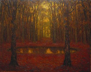 El Estanque en Versalles en Otoño de Henri Eugene Augustin Le Sidaner