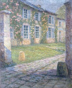 La Casa Rosa en Versalles de Henri Eugene Augustin Le Sidaner