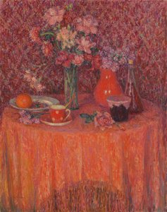 La mesa, armonía en rojo