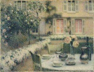 La Mesa en el Jardín Blanco de Gerberoy