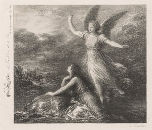 Debut del Paraíso y la Peri (Segunda Placa) de Henri Fantin-Latour