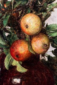 Frutas, detalle de Henri Fantin-Latour