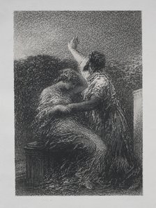 El mago Baltasar y Fatime de Henri Fantin-Latour