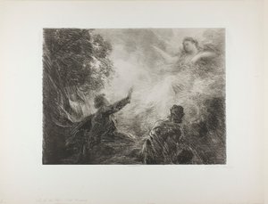 El Hada de los Alpes, primera placa de Henri Fantin-Latour