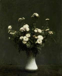 Jarrón de crisantemos de Henri Fantin-Latour