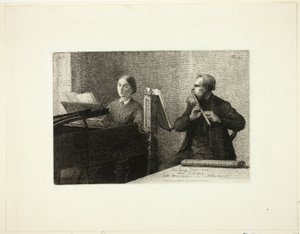 Una pieza de Schumann de Ignace Henri Jean Fantin Latour
