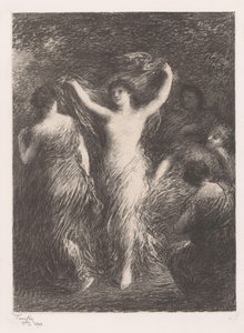 Bailar y mirar a las mujeres
Danses de Ignace Henri Jean Fantin Latour