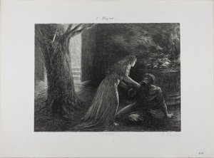 Debut de la valquiria de Ignace Henri Jean Fantin Latour