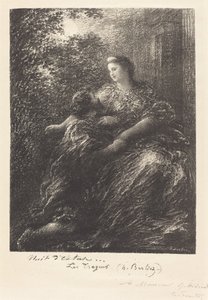 Dúo de "Los Troyanos" (6ª placa) de Ignace Henri Jean Fantin Latour