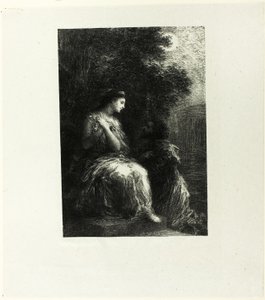 Dúo de los Troyanos, séptima placa de Ignace Henri Jean Fantin Latour