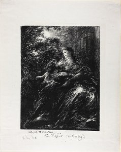 Dúo de los Troyanos, sexto plato de Ignace Henri Jean Fantin Latour