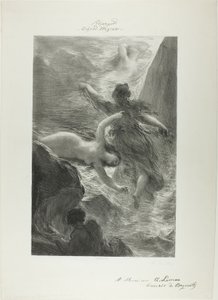 Primera escena de El oro del Rin de Ignace Henri Jean Fantin Latour