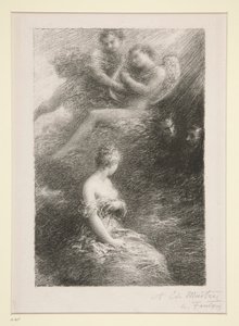 La damnation de Faust: apparition de Marguerite (La condenación de Fausto: La aparición de Marguerite) de Ignace Henri Jean Fantin Latour