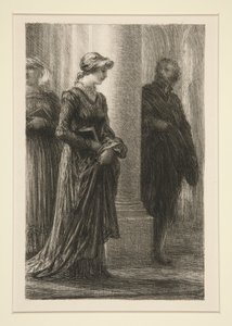Los Maestros Cantores de Nuremberg: Acto I, Reunión de Walther y de Ignace Henri Jean Fantin Latour