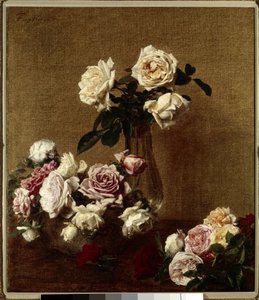 Las rosas de Ignace Henri Jean Fantin Latour