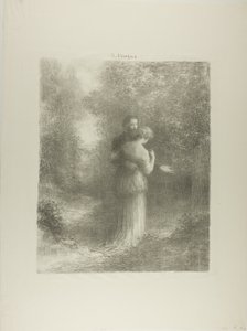 Poemas de amor, primera placa de Ignace Henri Jean Fantin Latour
