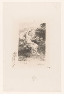 Lydé vela por su amante dormido
Lydé
Poemas de André Chénier (título de la serie)
Ilustraciones para poemas de André Chénier (título de la serie) de Ignace Henri Jean Fantin Latour