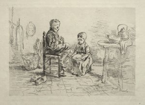 Pelando patatas de Ignace Henri Jean Fantin Latour