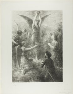 Preludio a Lohengrin, segunda placa de Ignace Henri Jean Fantin Latour